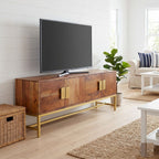 "Gumbuya" TV Cabinet 140x30x50 cm Solid Acacia Wood