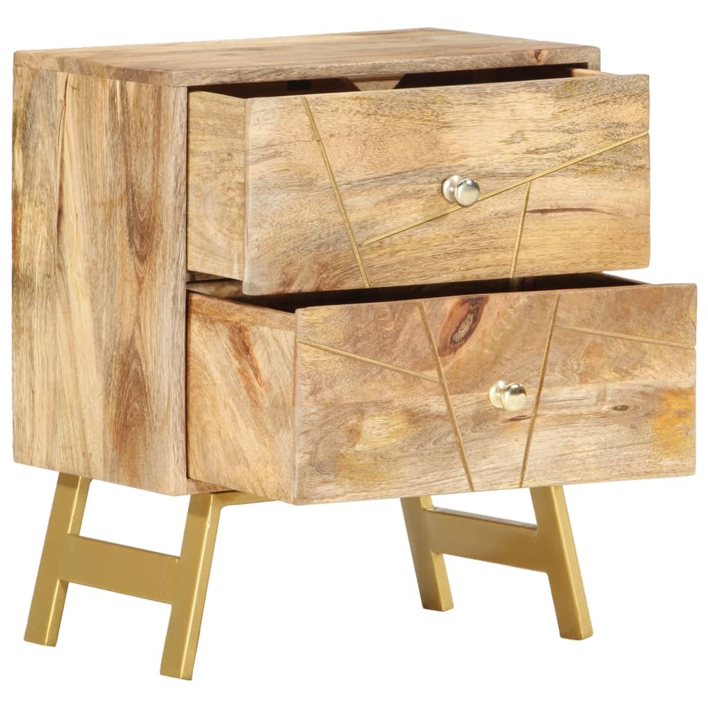 "Ashburn" Bedside Cabinet 40x30x50 cm Solid Mango Wood