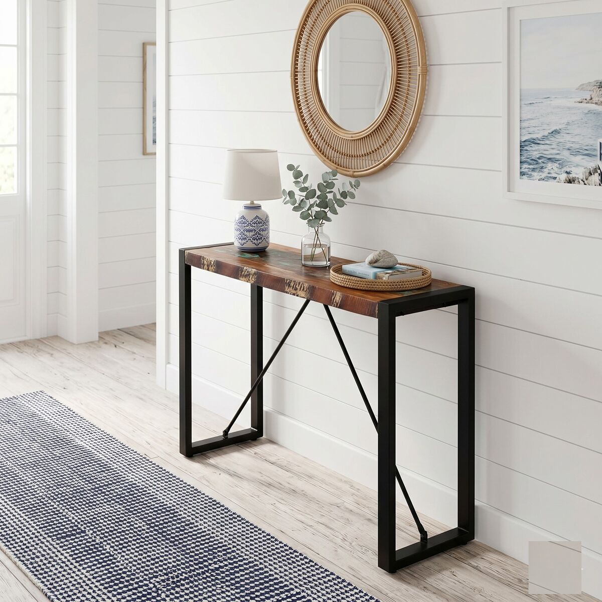 "Heather" Console Table 110x35x76 cm Solid Reclaimed Wood