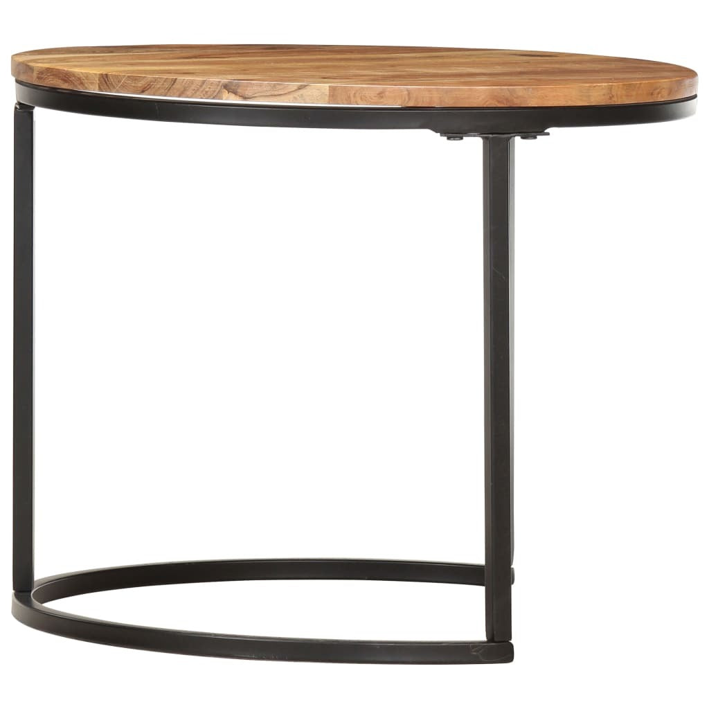 "Indra" Nesting Tables 2 pcs Solid Wood Acacia