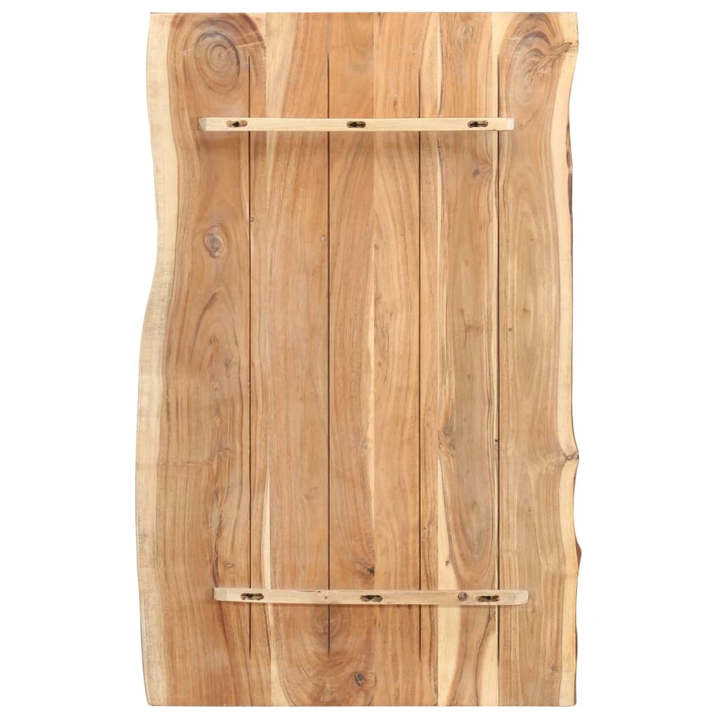 "Rose" Table Top Solid Acacia Wood 100x(50-60)x3.8 cm
