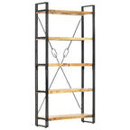 "Ixion" 5-Tier Bookcase 90x30x180 cm Solid Mango Wood