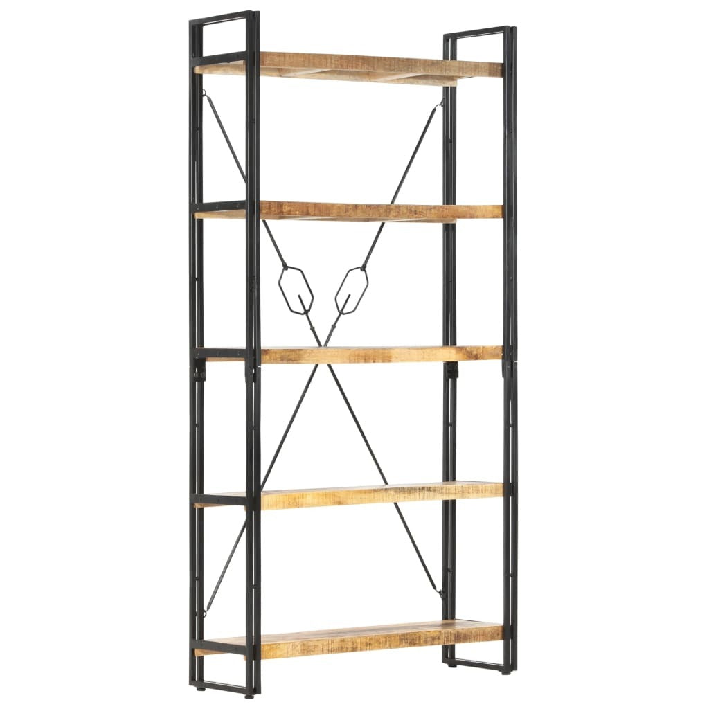 "Ixion" 5-Tier Bookcase 90x30x180 cm Solid Mango Wood