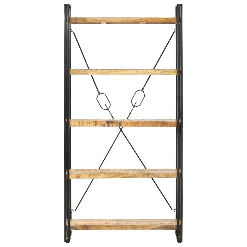 "Ixion" 5-Tier Bookcase 90x30x180 cm Solid Mango Wood