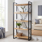 "Ixion" 5-Tier Bookcase 90x30x180 cm Solid Mango Wood