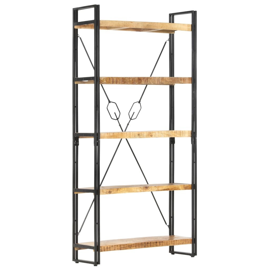 "Ixion" 5-Tier Bookcase 90x30x180 cm Solid Mango Wood