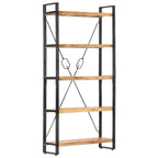 "Ixion" 5-Tier Bookcase 90x30x180 cm Solid Mango Wood