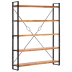 "Jacqui" 5-Tier Bookcase 140x30x180 cm Solid Acacia Wood