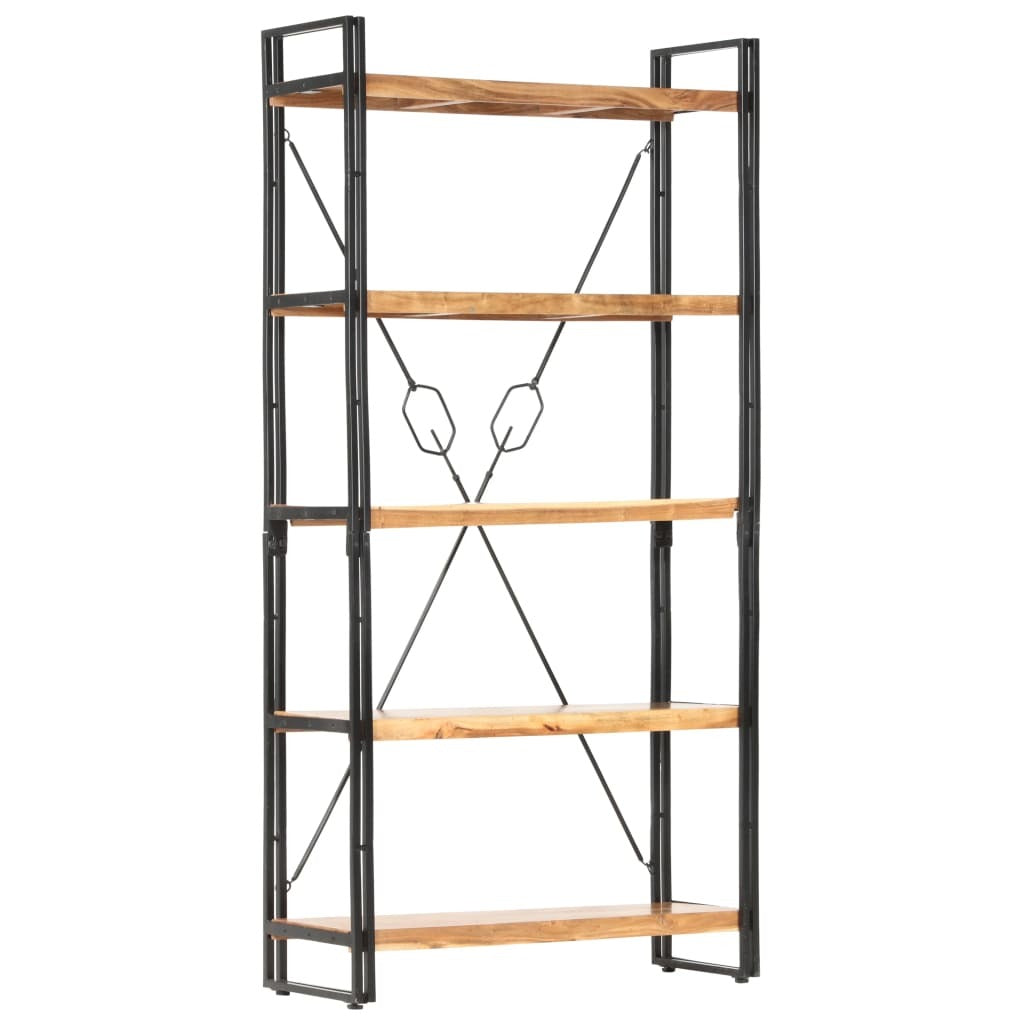 "Jamberoo" 5-Tier Bookcase 90x30x180 cm Solid Acacia Wood