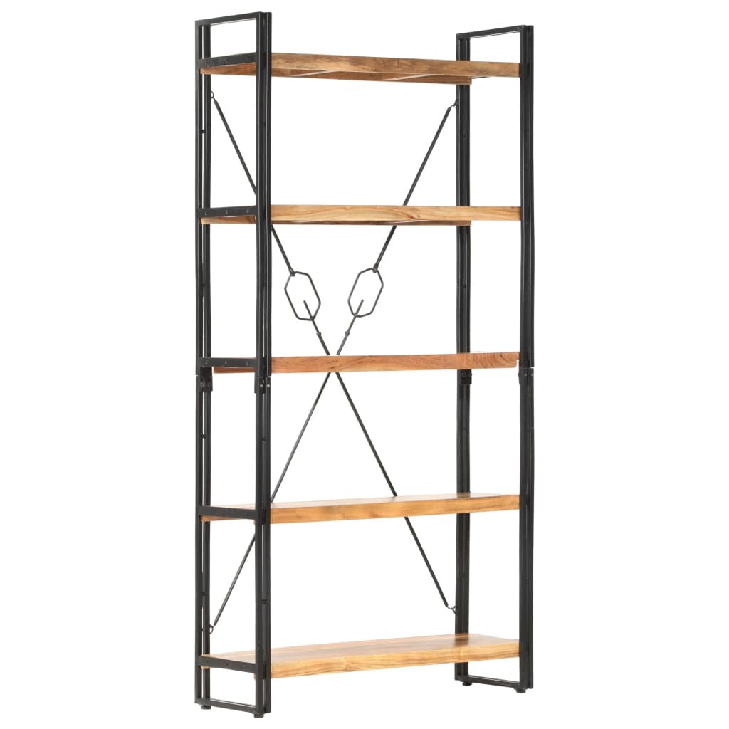 "Jamberoo" 5-Tier Bookcase 90x30x180 cm Solid Acacia Wood