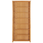 "Iron Bark Grove" Solid Oak Wood 6-Tier Bookcase 90x22.5x200 cm