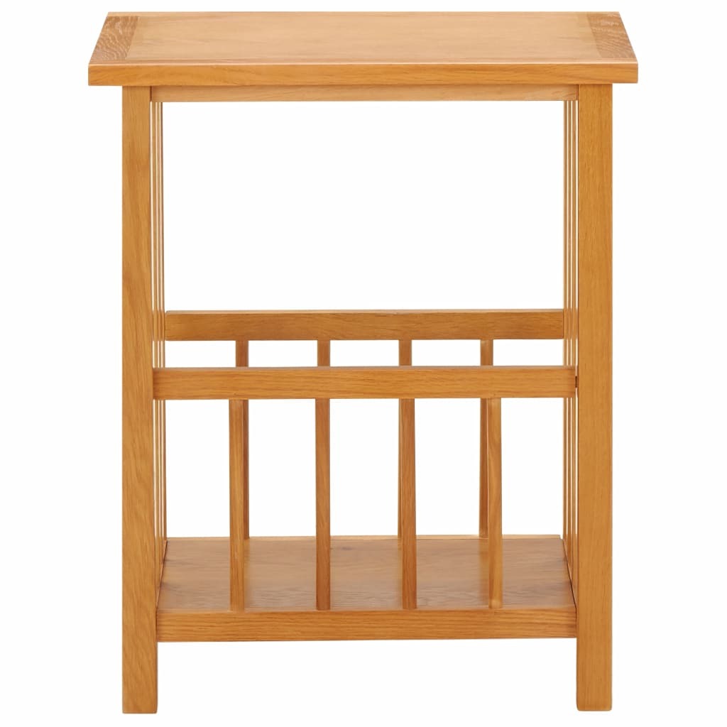 "Lakeview" Solid Oak Wood and MDF Magazine Table