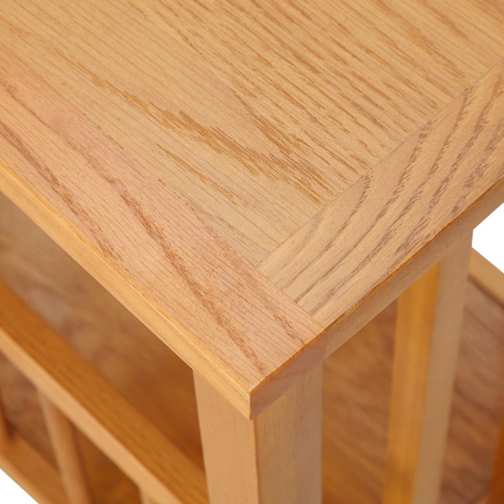 "Lakeview" Solid Oak Wood and MDF Magazine Table