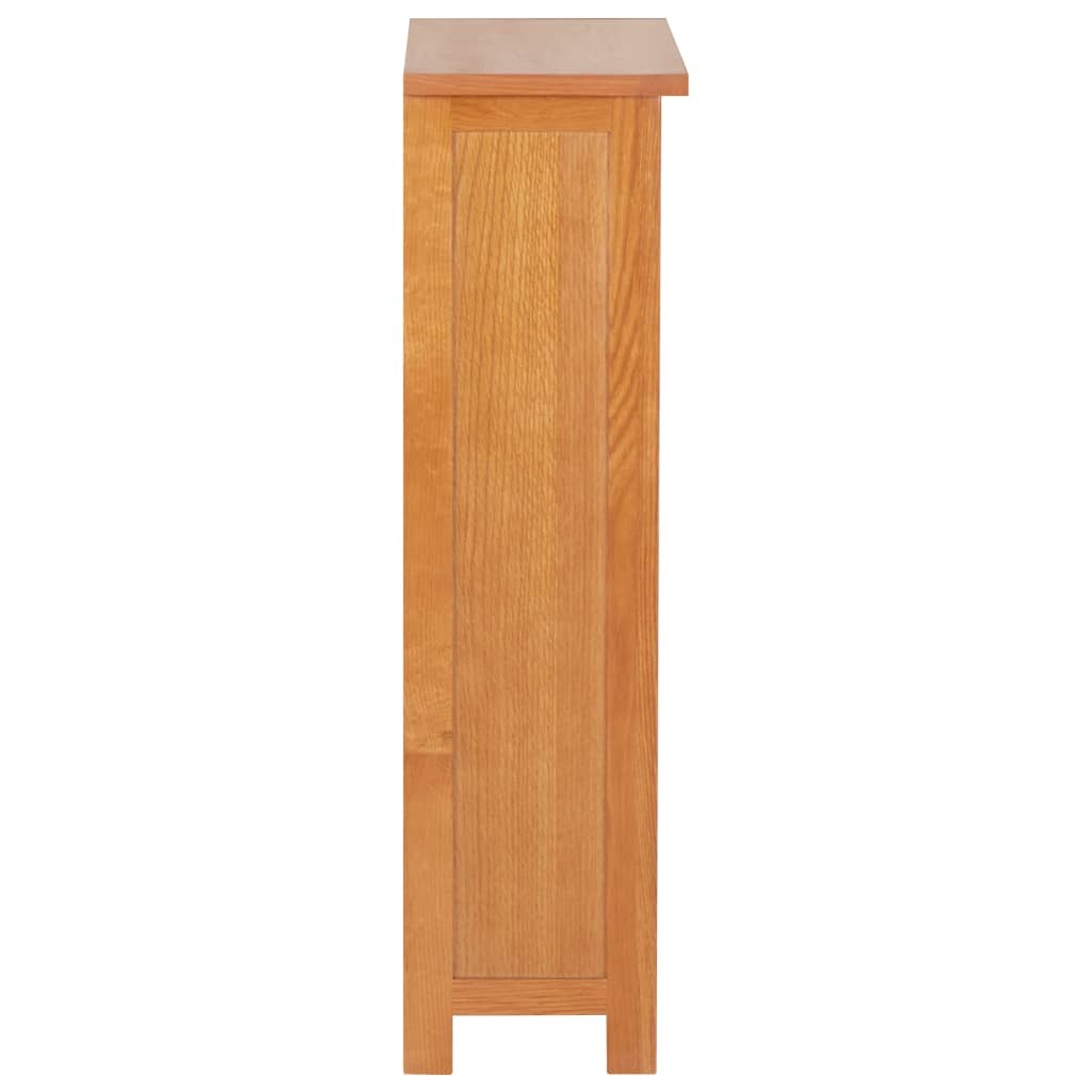 "Grevillea Grove" Solid Oak Wood and MDF Narrow Bookcase