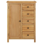 "Wood Ridge" Solid Oak Wood Wardrobe 76x52x105 cm