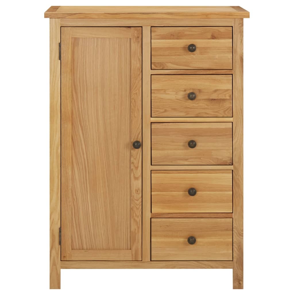 "Wood Ridge" Solid Oak Wood Wardrobe 76x52x105 cm
