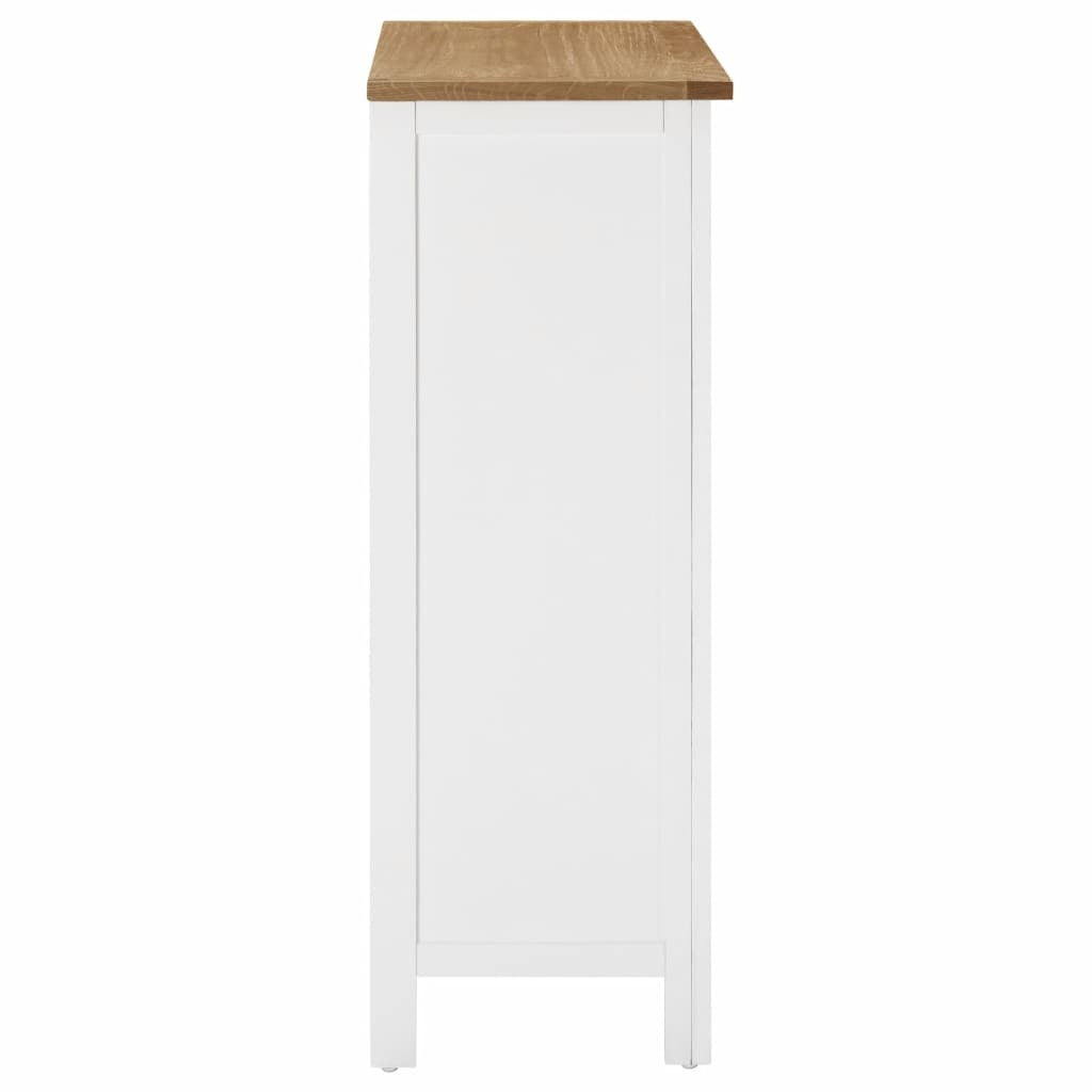 "Fairway" Solid Oak Wood Wine Cabinet 72x32x90 cm