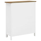 "Fairway" Solid Oak Wood Wine Cabinet 72x32x90 cm