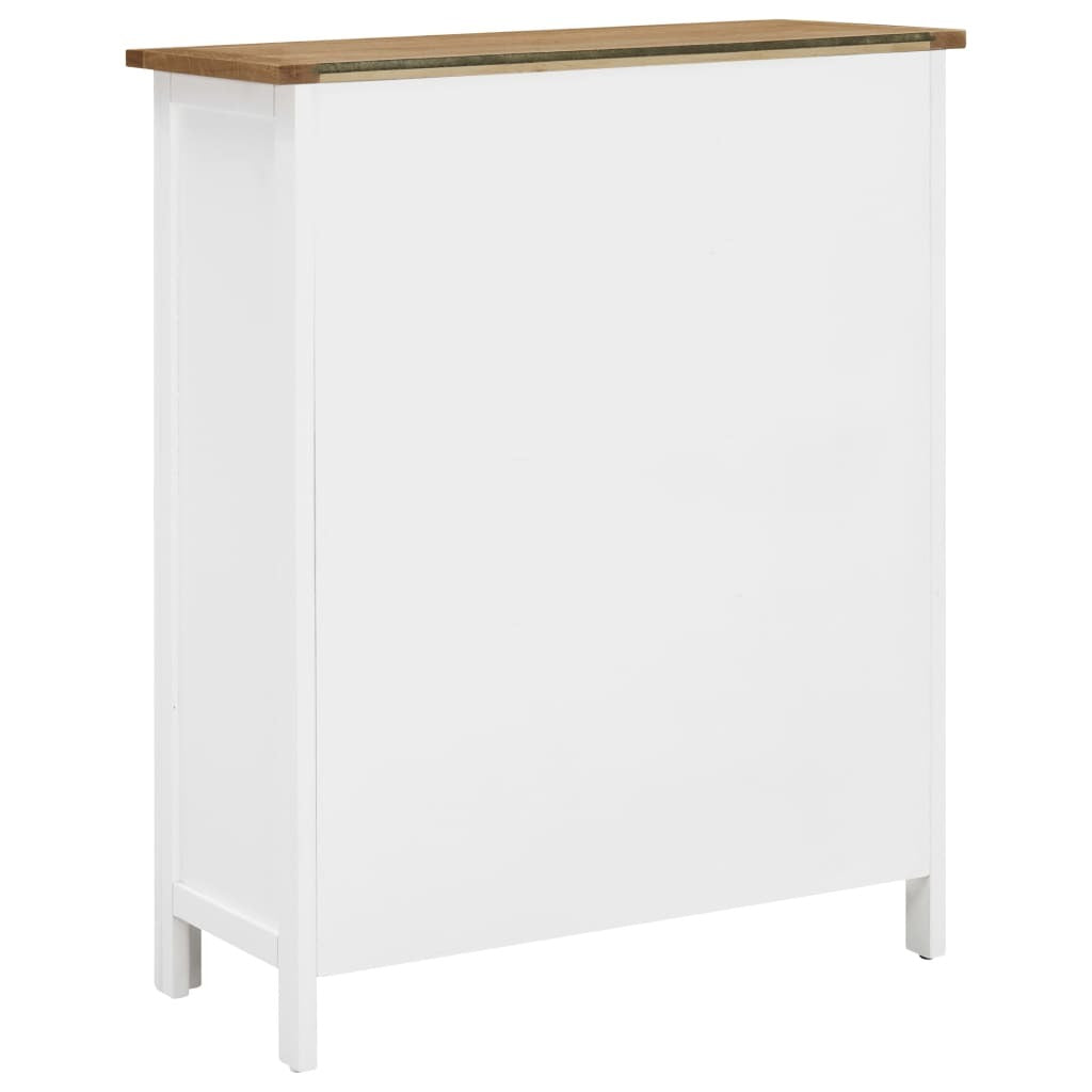 "Fairway" Solid Oak Wood Wine Cabinet 72x32x90 cm