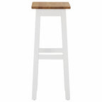 "Rubie" Bar Stools 2 pcs Solid Oak Wood