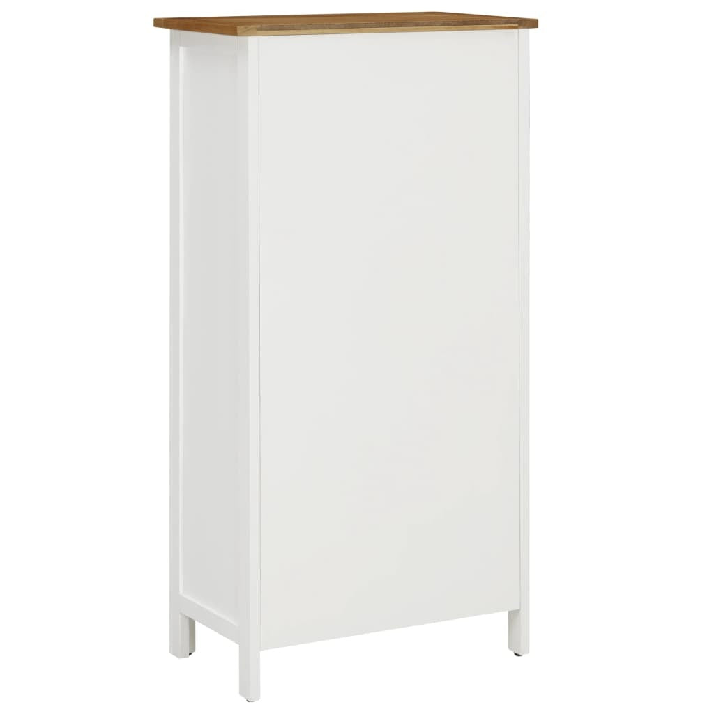 "Eucalyptus" Solid Oak Wood Wine Cabinet 56x32x110 cm