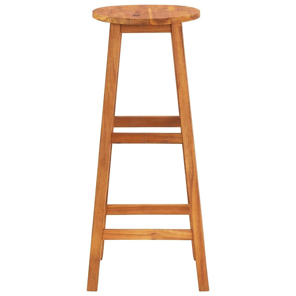 "Goolgung" Bar Stools 4 pcs Solid Acacia Wood (Set of 4)