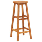 "Hollier" Bar Stools 6 pcs Solid Acacia Wood (Set of 6)