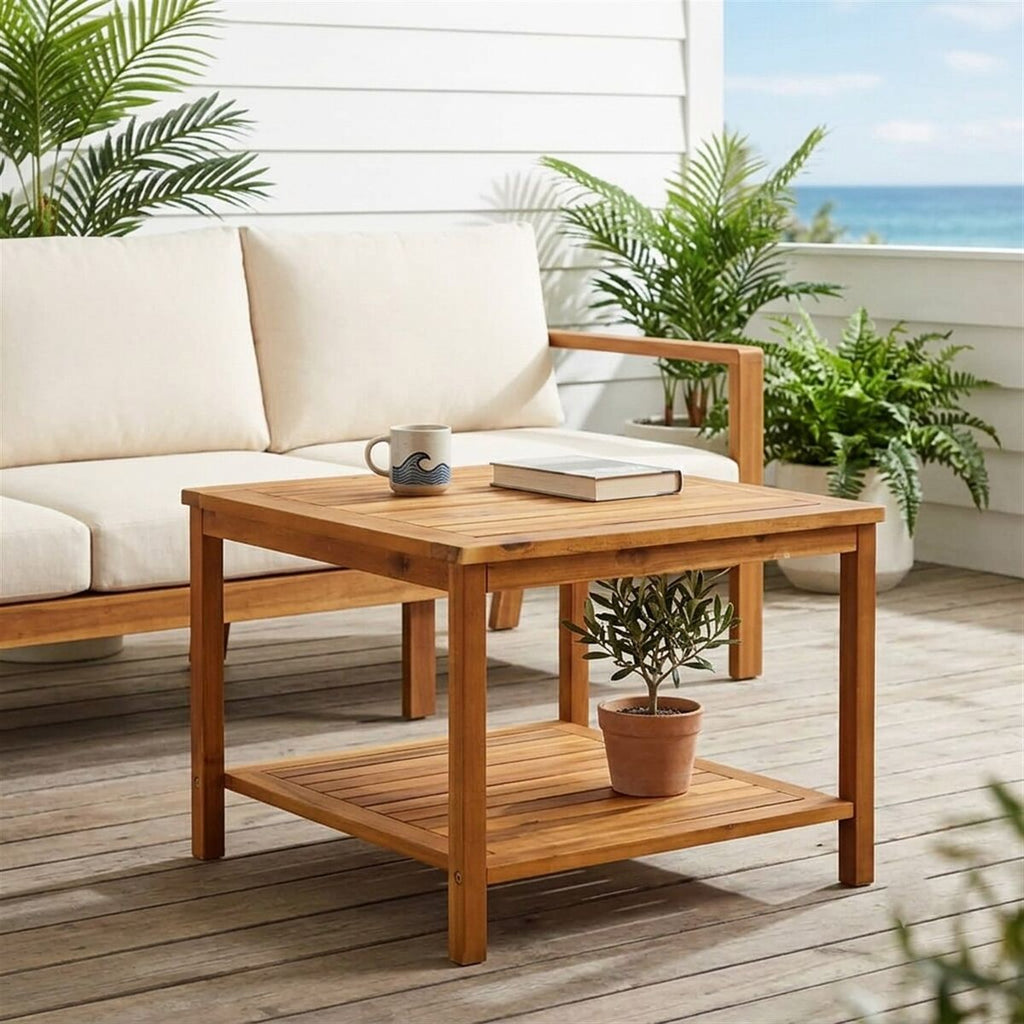 "Jindabyne" Coffee Table 60x60x45 cm Solid Acacia Wood