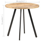 "Peninsula" Mango Wood Bistro Table 80cm Diameter