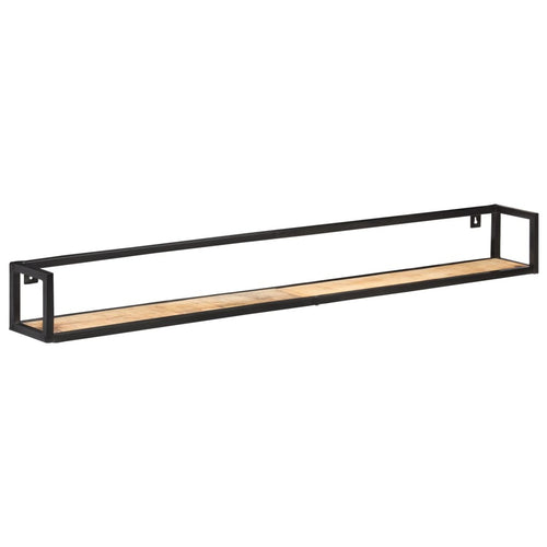 "Birch" Wall Shelves 2 pcs 160 cm Rough Mango Wood