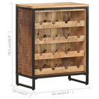 [New Arrival] "Rutland" Wine Rack Cabinet 16 bottles Mango Wood