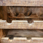 [New Arrival] "Rutland" Wine Rack Cabinet 16 bottles Mango Wood