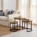 "Kerwick" Side Tables 3 pcs Solid Acacia Wood