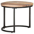 "Justine" Side Tables 3 pcs Solid Reclaimed Wood