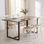 "Kiah" Dining Table 160 cm Solid Reclaimed Wood