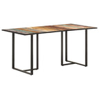 "Kiah" Dining Table 160 cm Solid Reclaimed Wood