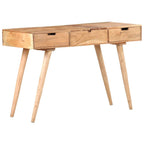 "Petrizzi" Dressing Table with Mirror 112x45x76 cm Solid Acacia Wood