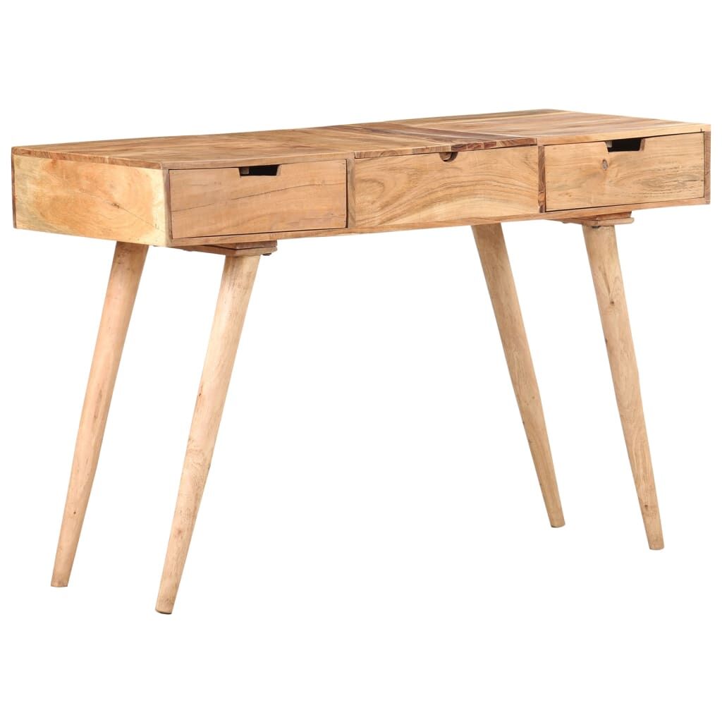 "Petrizzi" Dressing Table with Mirror 112x45x76 cm Solid Acacia Wood
