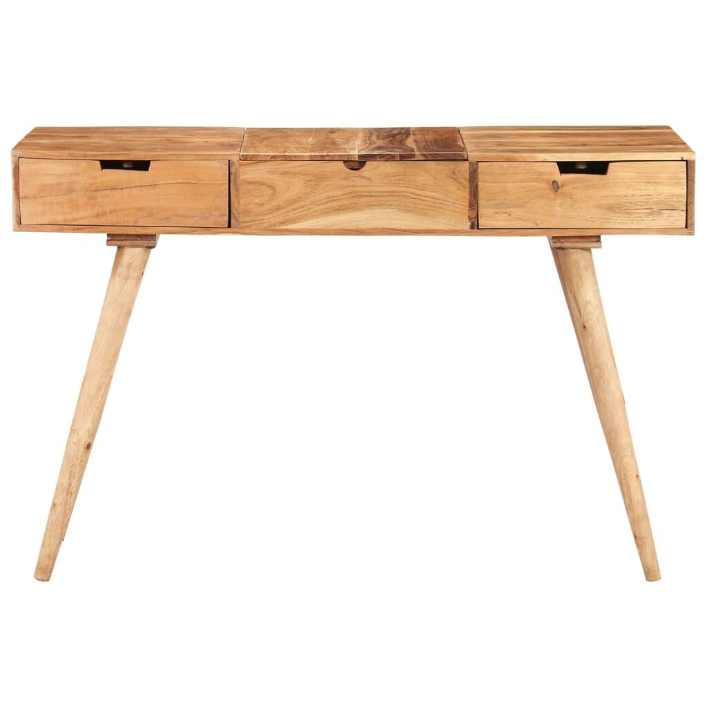 "Petrizzi" Dressing Table with Mirror 112x45x76 cm Solid Acacia Wood
