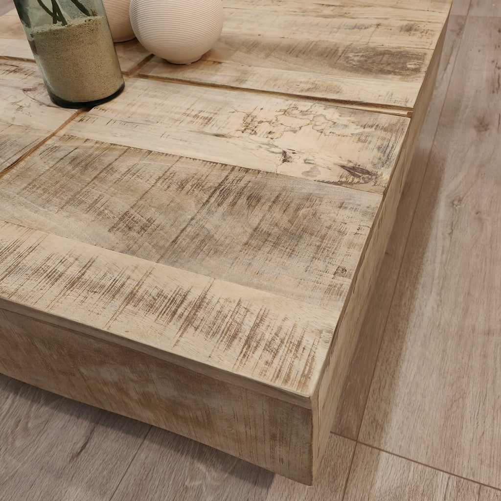 "Spencer" Solid Timber Coffee Table 80x80 cm