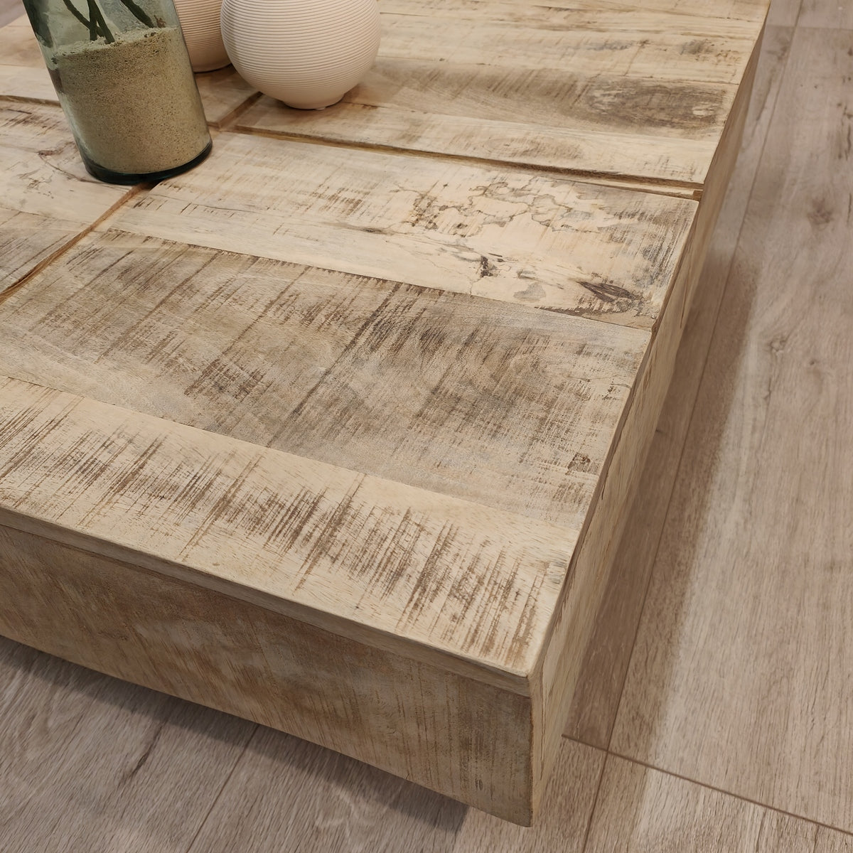 "Spencer" Solid Timber Coffee Table 80x80 cm