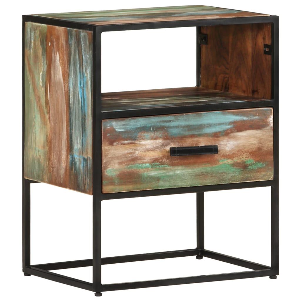 "Reppan" Bed Cabinet 40x30x50 cm Solid Reclaimed Wood