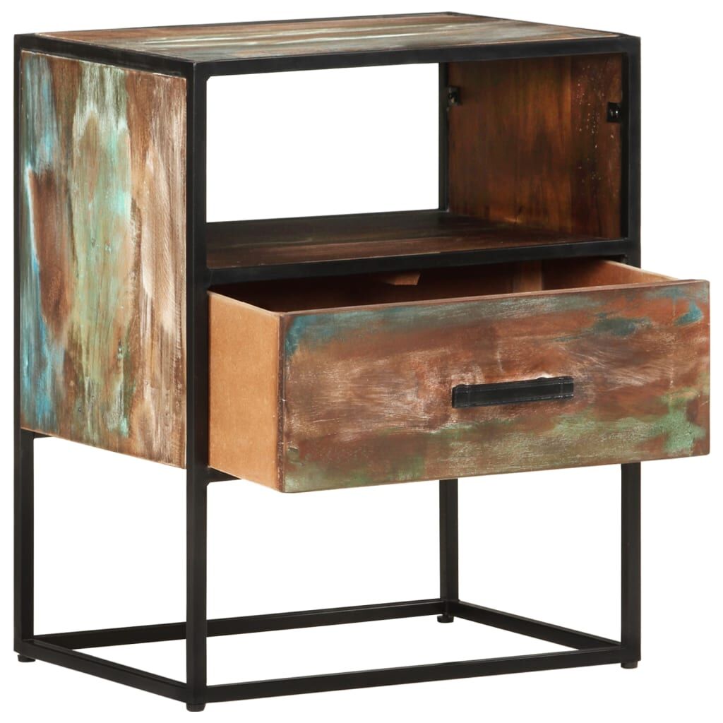 "Reppan" Bed Cabinet 40x30x50 cm Solid Reclaimed Wood