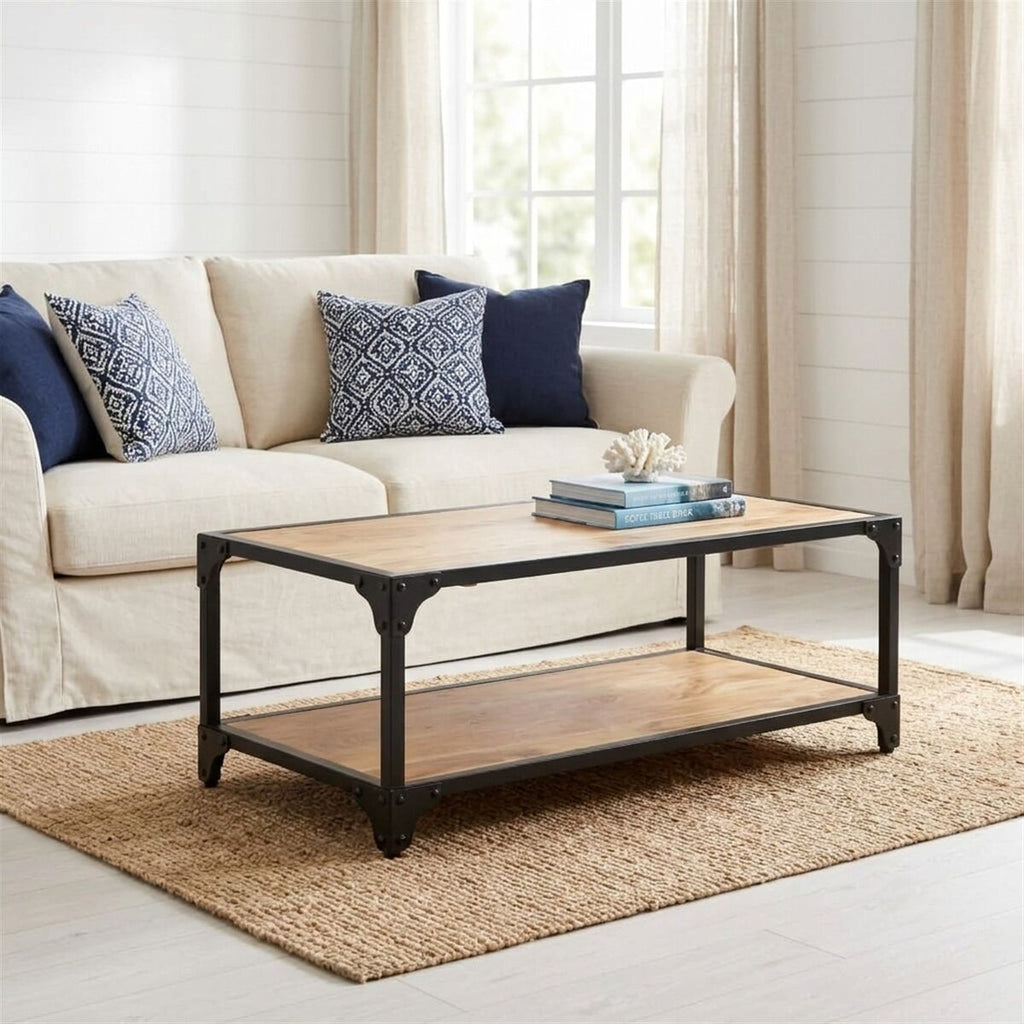 "Rondelay" Coffee Table 90x45x35 cm Solid Acacia Wood