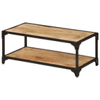 "Kirkwall" Coffee Table 90x45x35 cm Solid Rough Mango Wood
