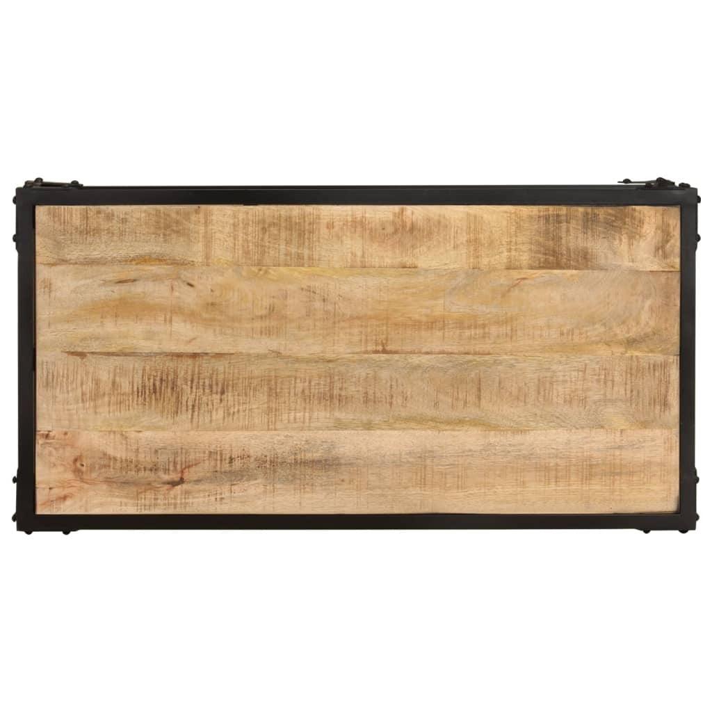"Kirkwall" Coffee Table 90x45x35 cm Solid Rough Mango Wood