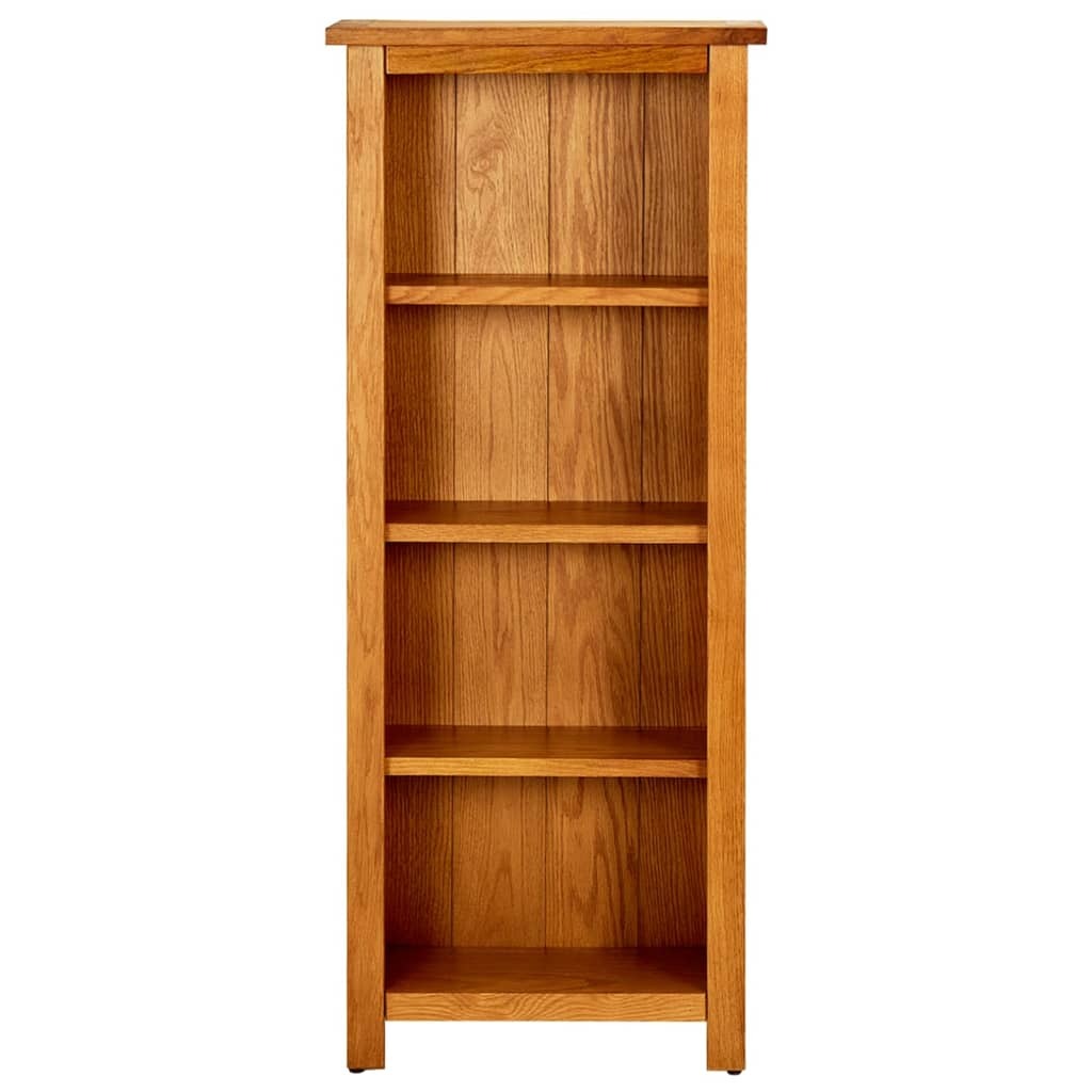 "Niela Grove" Solid Oak Wood 4-Tier Bookcase 45x22x110 cm