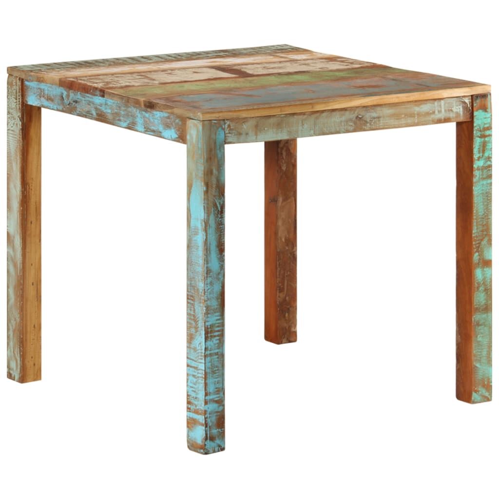 "Russell" Dining Table 82x80x76 cm Solid Reclaimed Wood