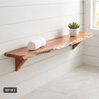 "Salisbury" Wall Shelves 2 pcs 110x20x18 cm Solid Wood Acacia (Set of 2)