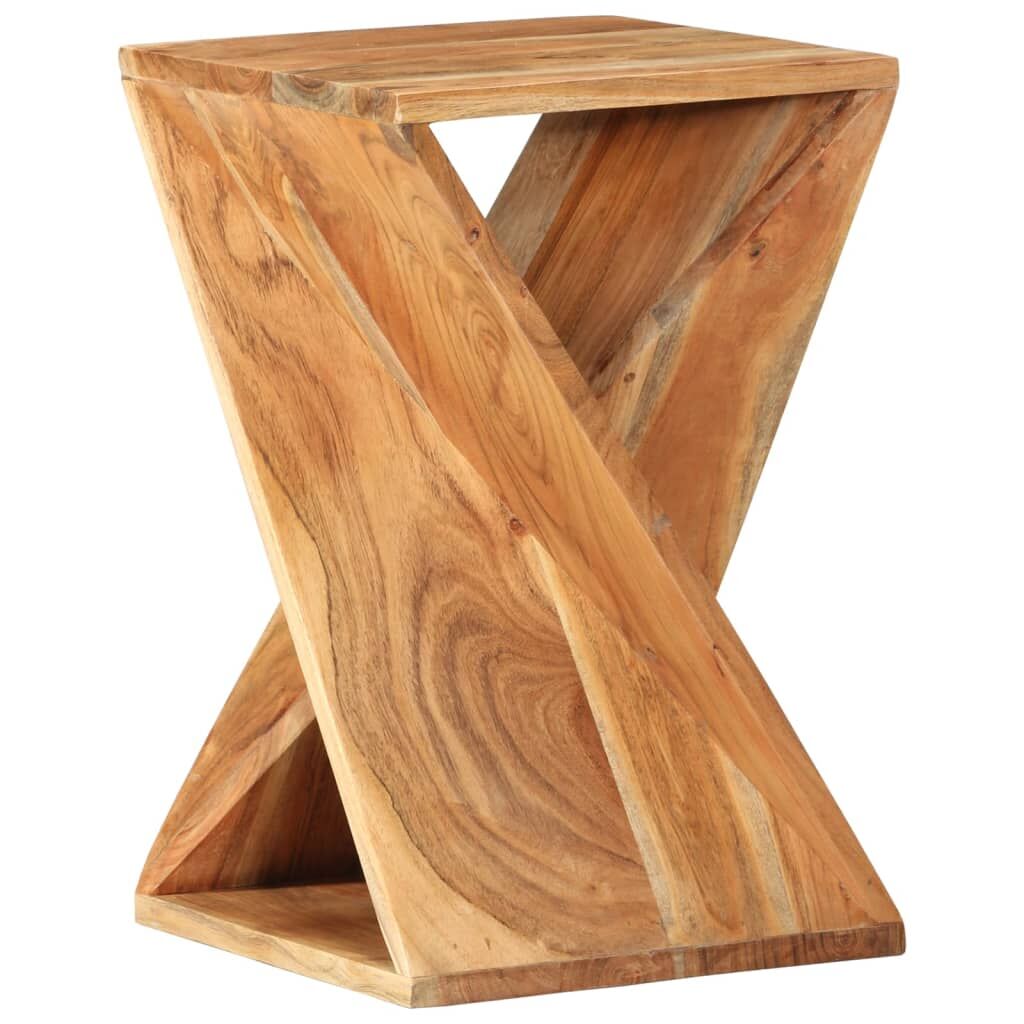 "Sarah" Side Table 35x35x55 cm Solid Wood Acacia